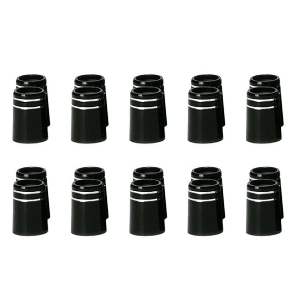 20pcs Golf Ferrule with Double Chrome Ring for Driver & Fairway Wood & Iron Golf Accessories : 9.5x19x13.6mm,20 x Golf Ferrules,Black