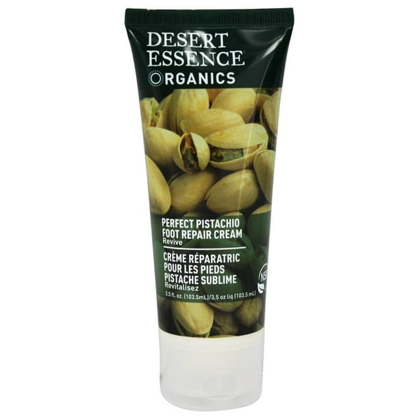 Desert Essence - Crème de Réparation des Pieds Parfaite Pistache - 3,5 oz.