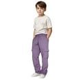 thumbnail image 2 of CPNG Men Wide Leg Cargo Pants Baggy Straight Leg Sweatpants Drawstring Cinch Bottom High Waisted Pants Trendy Casual Baggy Joggers Pants with Pockets, 2 of 6