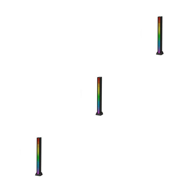 Bewildely Luz recargable colorida RGB para juegos, Control de sonido activado por voz, lámpara inalámbrica tipo c, accesorio de iluminación Type1 NO1