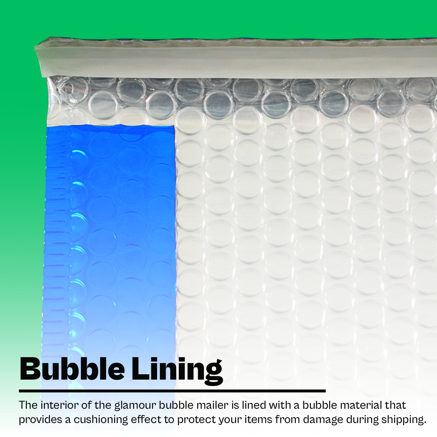MMBM Blue Poly Bubble Mailers 500 PCS Shipping Mailing Padded Envelopes Self-Seal Bags 7" x 6.75"