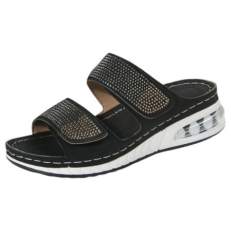 

Large Size Sequined Wedge Fashion Sandals New Summer Women s Temperament Fish Mouth Slippers Sports Bras for Women Sales Today Clearance