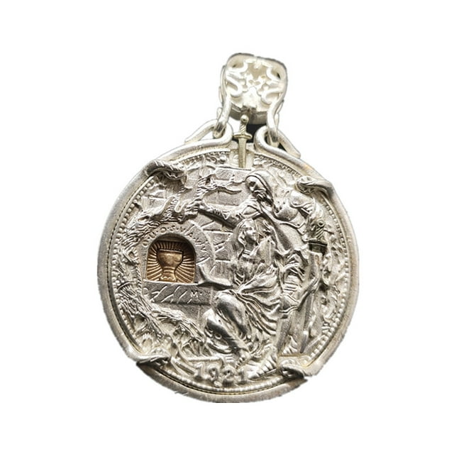 Moneda conmemorativa del Grial de 1923 con diseño de inserción de espada