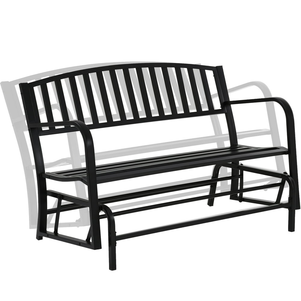 Patio Glider Bench Garden Bench for Patio Outdoor Bench Metal Bench