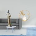 thumbnail image 2 of Escultura vintage de bola tribal, figura de metal, adorno de mesa para escritorio, armario, dormitorio, regalo de inauguración de casa, pasillo, chime, 2 of 8