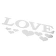 thumbnail image 3 of Wall Stickers, Inspirational Stickers Heart Shape  For Bedthroom Argent, 3 of 8