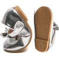 thumbnail image 4 of Girls Mary Jane Dress Shoes Front Bow Ballerina Flats Princess Wedding Party School Shoes (Toddler/Little Kid/Big Kid), 4 of 6