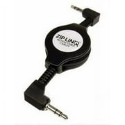Cables Unlimited Ziplinq Retractable 3.5mm Black Audio Cable, iPod/iPhone compatible