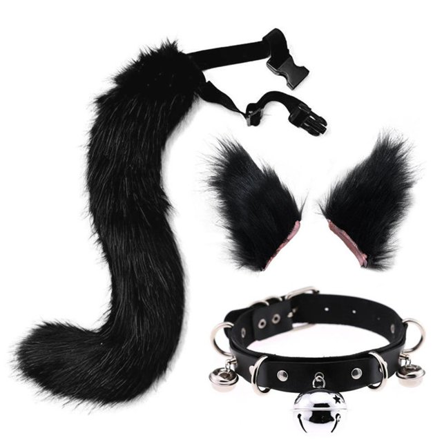 Halloween Fiesta Cosplay Conjunto Navidad Cola Oreja Personalidad Campana Cuello Collar Fabuloso Cosplay Traje Cola matsuzay HA043243-13