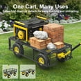thumbnail image 5 of Firstness Heavy Duty Garden Cart, 900 lbs Capacity Garden Wagon with Removable Sides, Black, 5 of 9