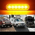thumbnail image 2 of Side Marker Lights, 4PCS 6LED Car Marker Lights Car Side Indicators Lights 12V 24V Front Rear Side Light Position Lamps for Truck Trailer, 2 of 8