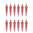 thumbnail image 1 of 12pcs Creative Gourd Shaped Christmas Ornaments, Vibrant Red Plastic Pendants for Tree Decor, Home Festive Decorations, 1 of 5