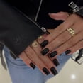 thumbnail image 3 of (Buy 2 Get 1 Free)24 PCS Press On Nails Medium Square, Solid Lavender Purple Fake Nails, Glossy Full Cover Acrylic Nail Tips, Reusable False Nails with Glue for Women Daily Wear, Party, 3 of 13