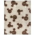 thumbnail image 4 of Disney Bravo Mickey Mouse Pop Art Modern Geometric Ivory/Brown Indoor Area Rug, 8x10, 4 of 9