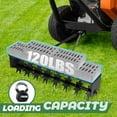 thumbnail image 3 of Heavy Rolling Lawn Aerators, Heavy Duty Lawn Soil Aerator, Tow Behind Aerator for Lawn Tractor - Black, Installation Accessories, 120LBS Loading, for Home Yard Farm Use, 3 of 8