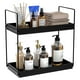 thumbnail image 1 of Organizador de encimera de baño NPPLUS de 2 niveles, metal negro mate, 1 of 7