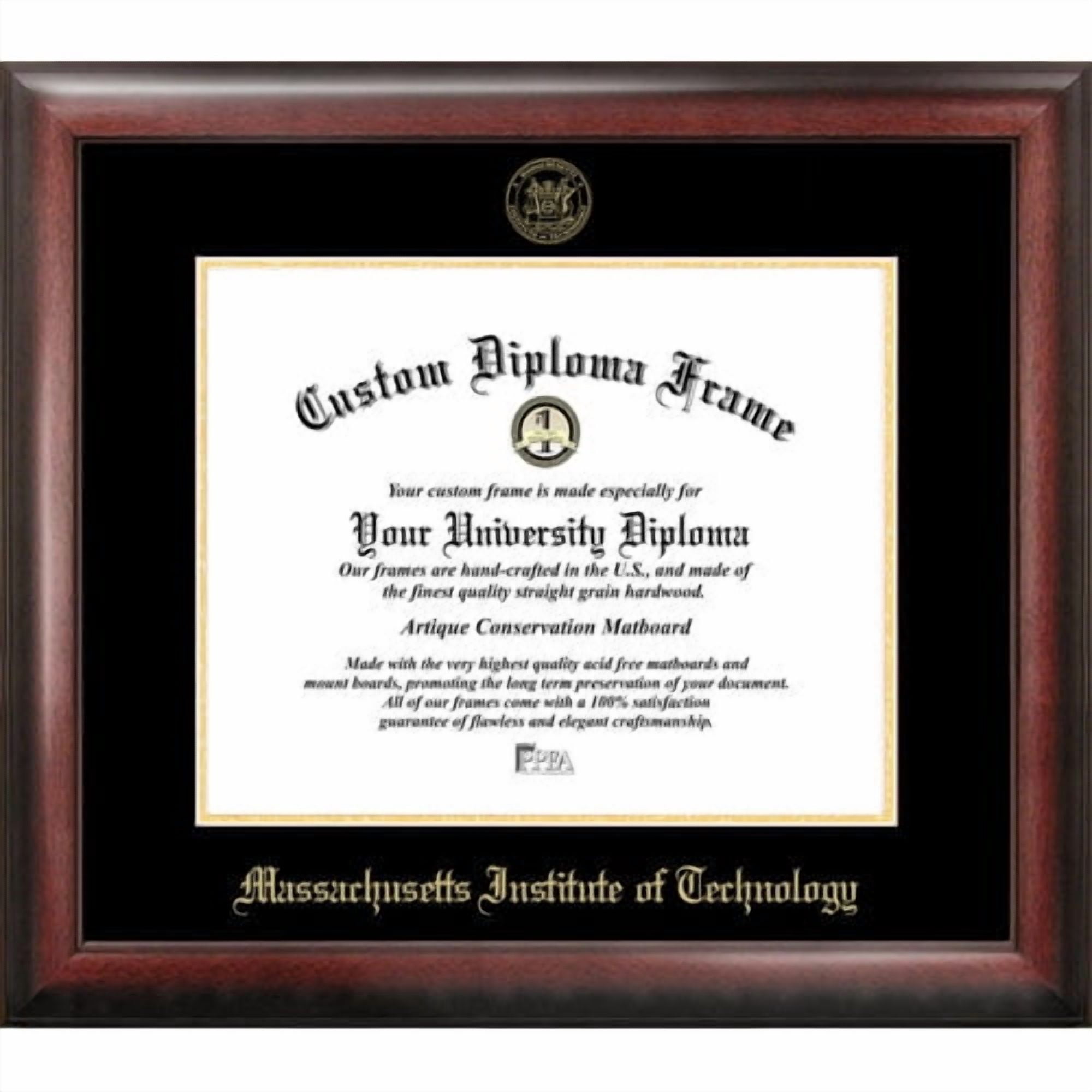 University of Mississippi 8.5" x 11" Gold Embossed Diploma Frame