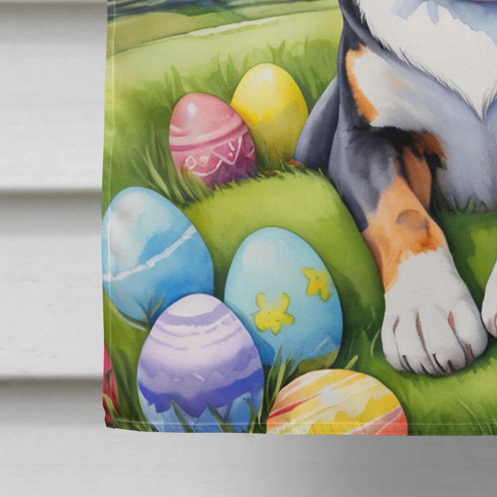Greater Swiss Mountain Dog Easter Egg Hunt House Flag 28 in x 40 in