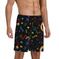 thumbnail image 2 of Kdxio Cartoon Pride Lgbt Print Mens Sleep Shorts Bottoms Soft Comfy Pajama Wear Pants with Drawstring Pockets, 2 of 5