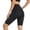 2-Black, variant on Arlun Women's Leopard Print High Waisted Tummy Control Yoga Shorts with Sides Pocket Seamless Stretch Tight Lifting Gym Knee Length Leggings Summer Casual Sports Shorts 3-Black XL