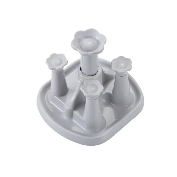 Feiqiong PP Estante de almacenamiento de cocina Taza Tazas de café Estante de secado Colgador de drenaje de vidrio de escritorio Soporte Organizadores de utensilios de cocina gris 17*15.5*10 cm Billuyoard JJ21222-02