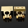thumbnail image 4 of 2Pcs 4/8 Awg Auto Car Battery Terminal Clamps Positive & Negative Clips Zinc Alloy Set Silver/Gold, 4 of 6