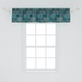 thumbnail image 2 of Ambesonne Abstract Window Valance, Patchwork Floral Style, 54" X 12", Cadet Blue Multicolor, 2 of 3