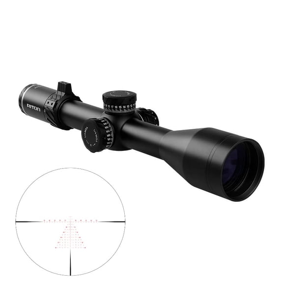 Riton 5 Conquer Scope 4-28x56 - 34mm Ffp Illum Mor Moa Black