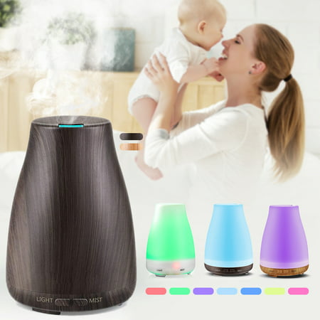 Essential Oil Ultrasonic Aroma Diffuser Mist Humidifier 7 Colors LED Light Mode Best Gift US Plug (Best Ultrasonic Essential Oil Diffuser 2019)
