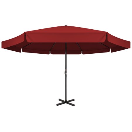 Best Choice Products 16ft Extra Large Outdoor Patio Market Umbrella W Cross Base Crank Handle Air Vent Burgundy Walmart Com