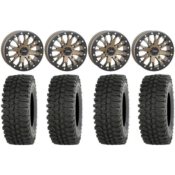 System 3 SB-4 Bronze (4 3) 14" Wheels 30" BDC Tires Polaris RZR XP 1000 / PRO XP / Ranger XP 900/1000
