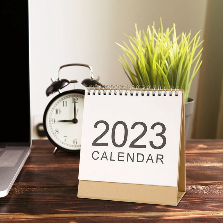 Tofficu 4pcs 2023 Desk Calendar Calenders Office Decor Counseling Office  Must Haves Pocket Calendar Family Planner Desk Topper Desk Calender Teacher