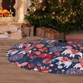 thumbnail image 6 of Lsque Elephants Print Christmas Tree Skirt, Tree Skirt with Ties or Velcro, Perfect for Holiday Decorations, Halloween, and New Year-30", 6 of 7
