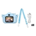 thumbnail image 1 of Cámara para niños Ticfox Cámara dual Pantalla IPS de 2.0 pulgadas Cámara de video 1080P Juguete con tarjeta de memoria 32G Azul, 1 of 14