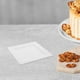 thumbnail image 5 of 25 platos de papel desechables cuadrados resistentes para barbacoas, camping y picnics Platos blancos para aperitivos y postres, ideales para fiestas y reuniones, 5 of 8
