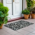 thumbnail image 6 of Addison Rugs Chantille Indoor/Outdoor Transitional Floral Black Washable Rectangle Rug, 1'8" x 2'6", 6 of 6