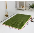 thumbnail image 2 of Fatty Farmer Luxury Bathroom Rug Mat, Extra Soft and Absorbent Microfiber Bath Rugs, Non-Slip Plush Shaggy Bath Carpet, Machine Wash Dry, Bath Mats for Bathroom Floor,（Gradient Dark Blue）, 2 of 5