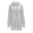 thumbnail image 4 of SUXIAN Hoodies for Women Relaxed Loose Solid Pullover Hoodie, 4 of 5
