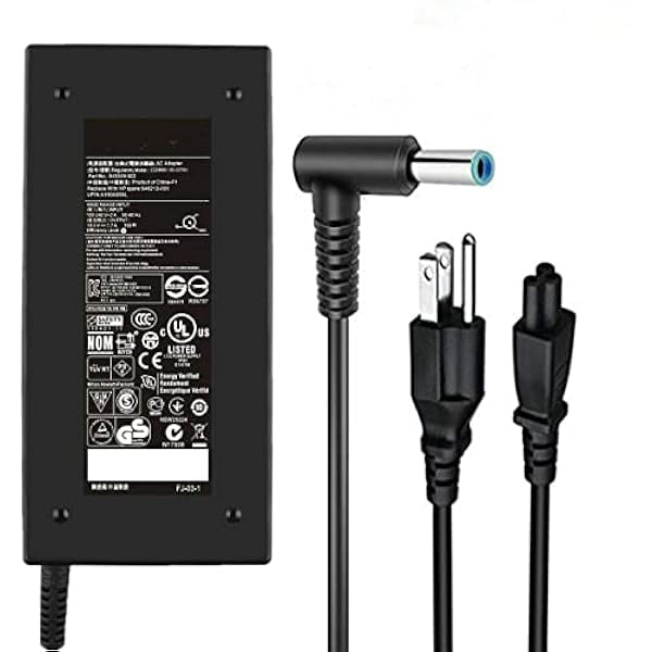 wonima11 150W AC Adapter Fit for HP ZBook Studio Victus 15, OMEN by 15 17, Pavilion Gaming 15 17, TPN-CA11 TPN-DA09 ZBook 150W 135W 120W Laptop Charger Power Cord