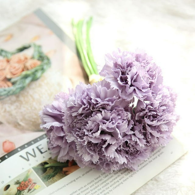 Carnation Bouquet Holding Flowers Mother's Day Simulation Flower Decoration