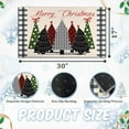 thumbnail image 2 of Buffalo Plaid Xmas Trees Merry Christmas Doormat 17"x30",Seasonal Xmas Door Mat Non-Slip Washable Low-Profile Winter Holiday Doormat for Indoor Outdoor, 2 of 6