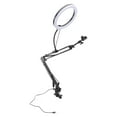 thumbnail image 1 of Ring Light with Phone Holder, 30 Lighting Options 4.5cm Maximum Clamp Thickness Adjustable Clamp Ring Light  for Desktop Live Streaming, 1 of 7