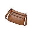 thumbnail image 1 of Maoww Ladies Cross Body Bag PU Leather Messenger Bag Shoulder Handbag Long Strap Brown, 1 of 9
