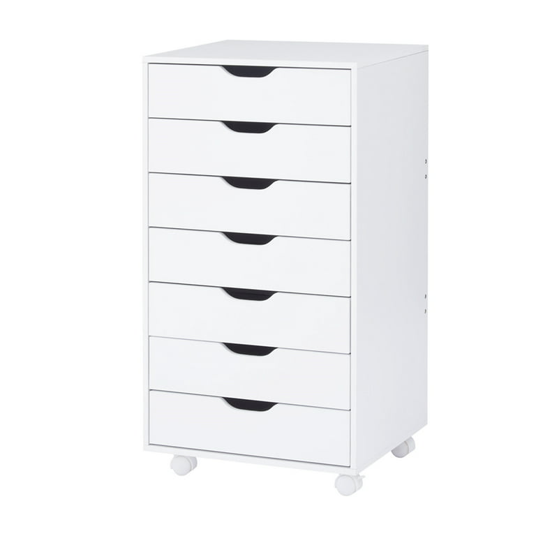 Debbie 7-Drawer Office File Storage Cabinet by Naomi Home Color White