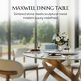 thumbnail image 4 of POVISON-Maxwell - Round Glossy Sintered Stone Dining Table, 4 of 6