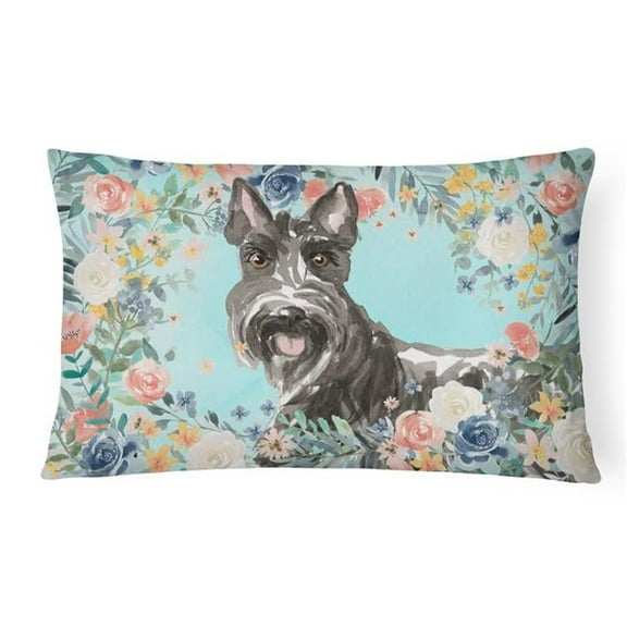 Scottish Terrier Canvas Fabric Decorative Pillow