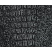 54" Black Gator Faux Leather Fabric - By The Yard