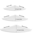 thumbnail image 4 of Corner Shelf, 3Pcs Floating Corner Shelf Wall-Mounted Storage Rack Bookshelves Home Furniture Office Decorc, 4 of 7