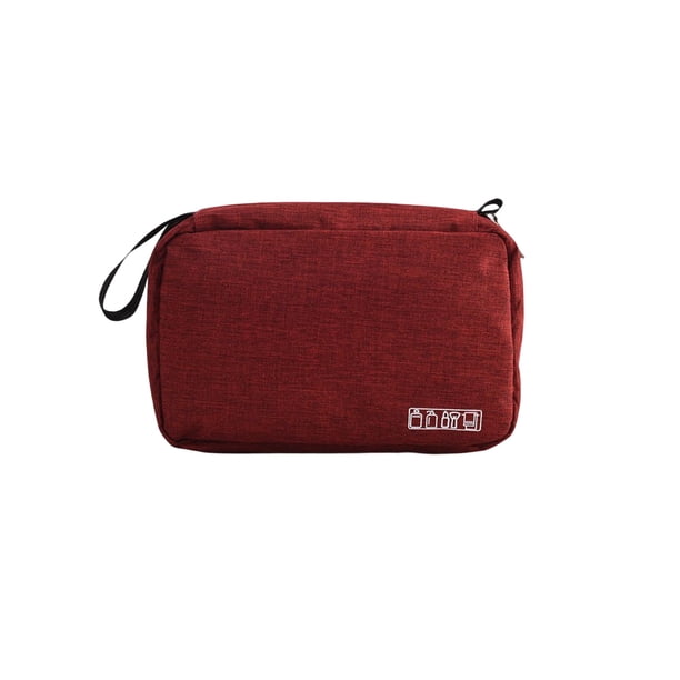 Bolsa colgante de viaje Kearding para almacenamiento de maquillaje burdeos
