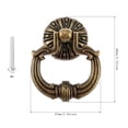 thumbnail image 3 of 1 Set Antiguo Bronce Pull Mango Anillo Perilla Vintage Europa Estilo 80mm * 57mm Decoración Decoración Cocina Caja de Caja Puerta de Armario, 3 of 6